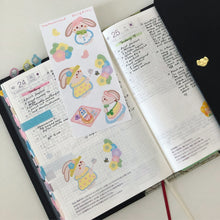 Load image into Gallery viewer, Pastel Spring Picnic Bunny Deco Sticker Sheet