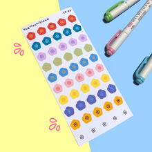 Load image into Gallery viewer, Cute Assorted Flowers Sticker Sheet