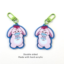 Load image into Gallery viewer, Final Brain Cell Bunny Keychain