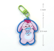 Load image into Gallery viewer, Final Brain Cell Bunny Keychain