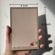 Load image into Gallery viewer, Sad Tulip Flower Email Notepad