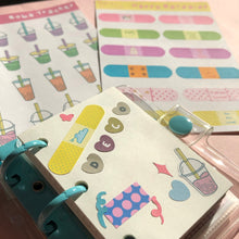 Load image into Gallery viewer, Kawaii Bandaid Affirmations Sticker Sheet