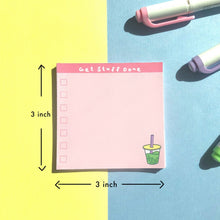 Load image into Gallery viewer, Boba Milk Tea Memo Pad and To Do List