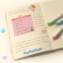 Load image into Gallery viewer, Boba Milk Tea Memo Pad and To Do List