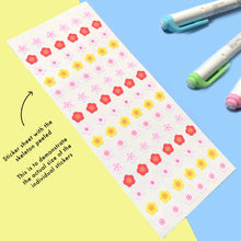 Load image into Gallery viewer, Kawaii Pink Sakura Deco Sticker Sheet