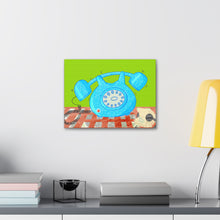 Load image into Gallery viewer, Retro Telephone Canvas Art Print
