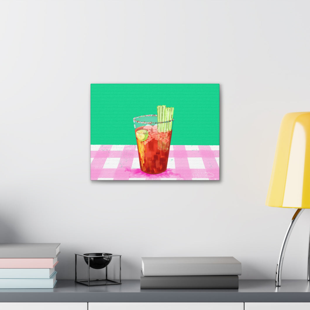 Bloody Mary Cocktail Drink Canvas Art