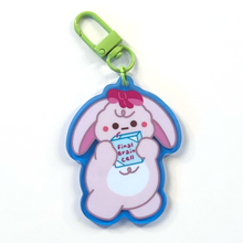 Load image into Gallery viewer, Final Brain Cell Bunny Keychain
