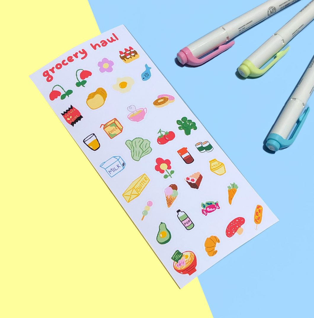 Grocery and Convenience Store Sticker Sheet