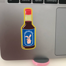 Load image into Gallery viewer, Soy Sauce Bunny Chef Weatherproof Matte Sticker
