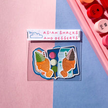 Load image into Gallery viewer, Asian Snacks and Kawaii Foods Sticker Bundle
