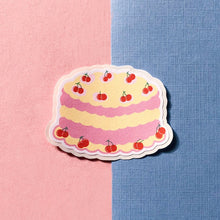 Load image into Gallery viewer, Cherry Bento Pink Cake Sticker
