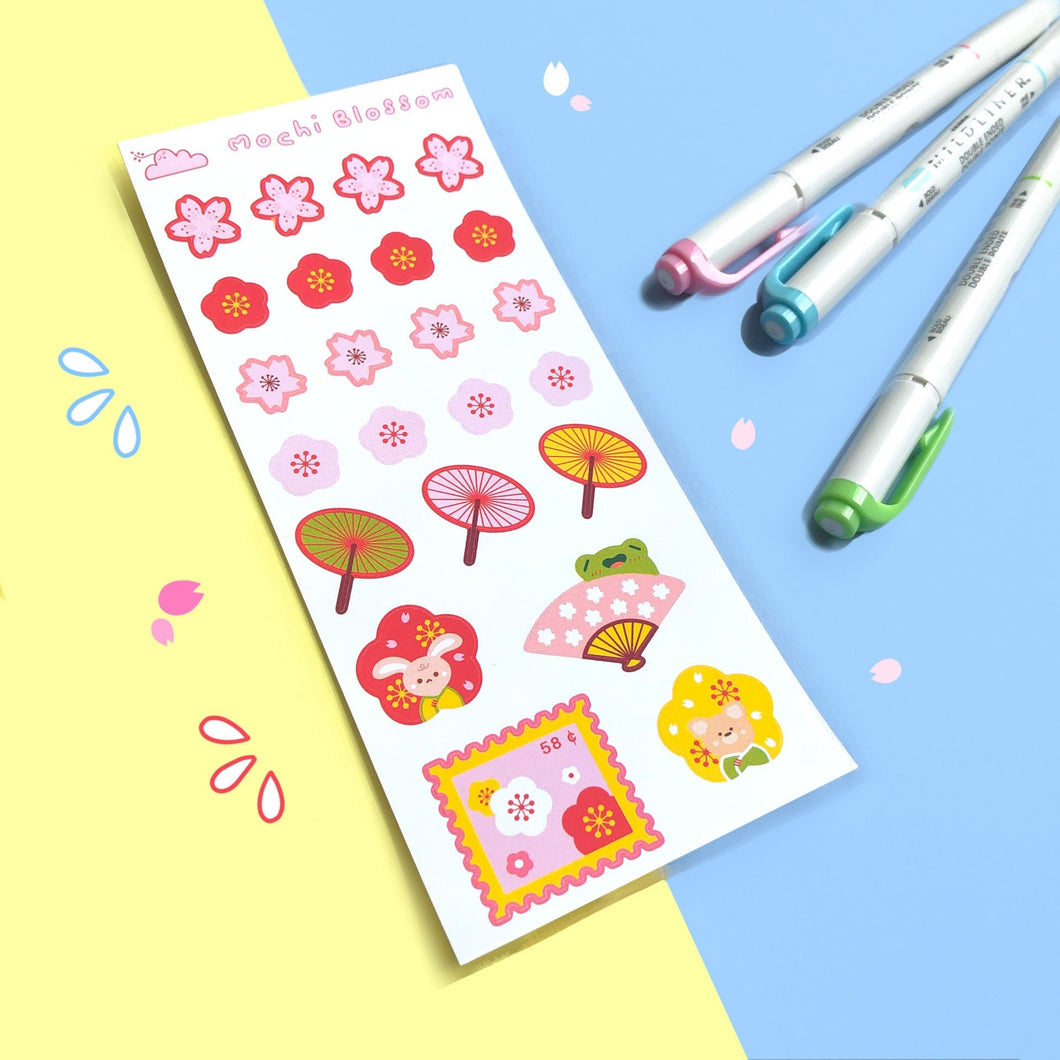 Sakura Hanami Viewing Sticker Sheet