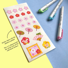 Load image into Gallery viewer, Sakura Hanami Viewing Sticker Sheet
